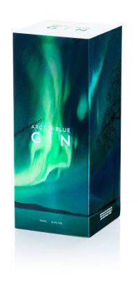 Metsä Board präsentiert neue Arctic Blue Gin Verpackung: Flammendes Nordlicht-Design mit Holografieeffekt